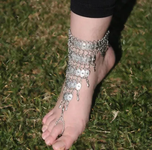 Anklet Bracelet With Toe Ring (one) | Etsy