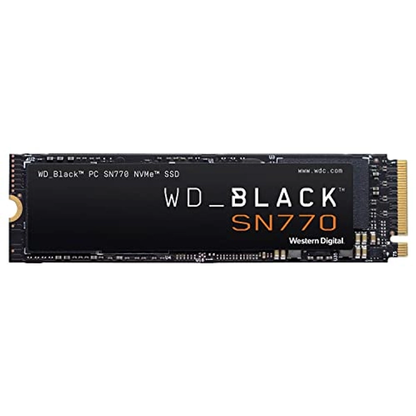 WD_BLACK 1TB SN770 NVMe Internal Gaming SSD Solid State Drive - Gen4 PCIe, M.2 2280, Up to 5,150 MB/s - WDS100T3X0E - 1TB