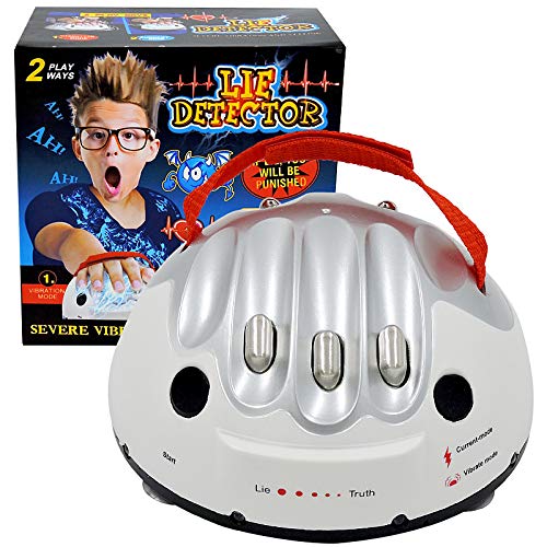 JULAN Upgrade Micro Electric Shocking Lie Detector, Tricky Novelty Game Interesting Polygraph Test Truth Or Dare Game for Party Analyzer Consoles Gifts