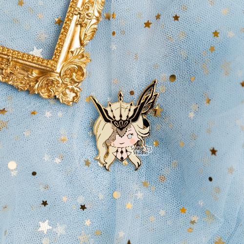 Genshin Impact Scaramouche & La Signora Hard Enamel Pin - La Signora / [A Grade] / Locking Clasps