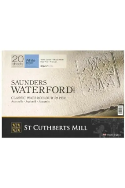 St Cuthberts Mill Saunders Waterford White Paper Not (CP) Block 310 x 230 mm