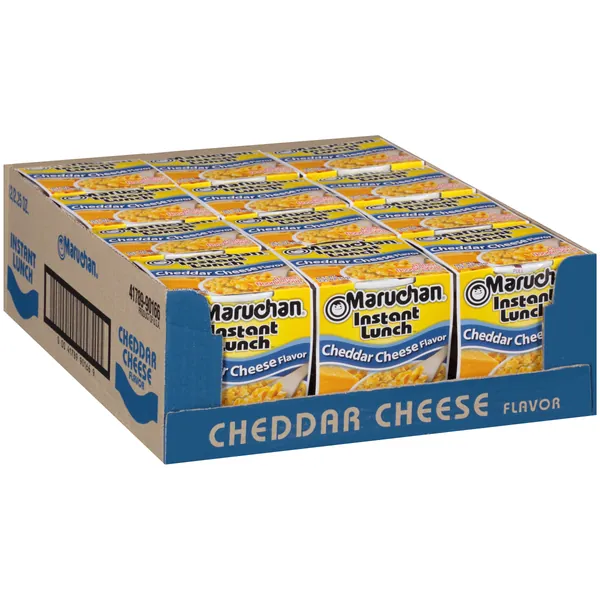 Maruchan Instant Lunch Cheddar Cheese, 2.25 Oz, Pack of 12 - Chedder cheese Instant Lunch