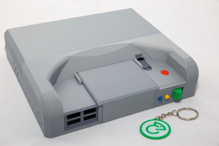 3D Printed Case for MiSTer Multisystem FPGA Retro Console ( Grey / Dark Grey )