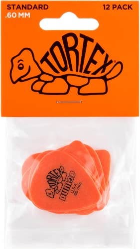 JIM DUNLOP Standard .60mm Orange Guitar Pick, 12 Pack - PLECTRUM