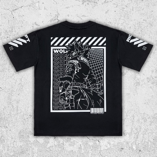 W-01F T-SHIRT BLACK | LARGE
