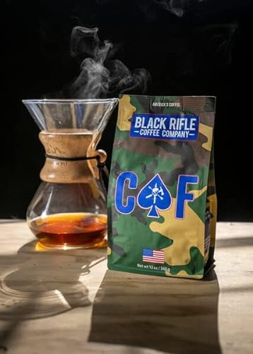 Black Rifle Coffee CAF (Medium Roast, 2x Caffeine) Ground 12 Ounce Bag, Medium Roast Coffee, Packaging May Very, Delivers Twice the Caffeine Punch of Average Coffee With a Rich, Smoky Flavor, Helps Support Veterans and First Responders - CAF (Medium, 2x Caffeine)