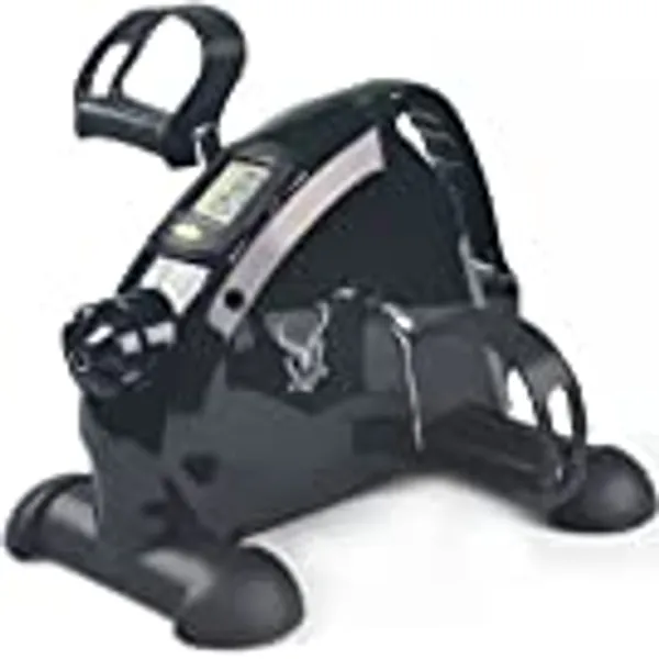 Icedeer Under Desk Bike Pedal Exerciser - Portable Mini Exercise Bike Desk Cycle for Legs/Arms Exercise, Foot Pedal Exerciser for Seniors with LCD Screen Display