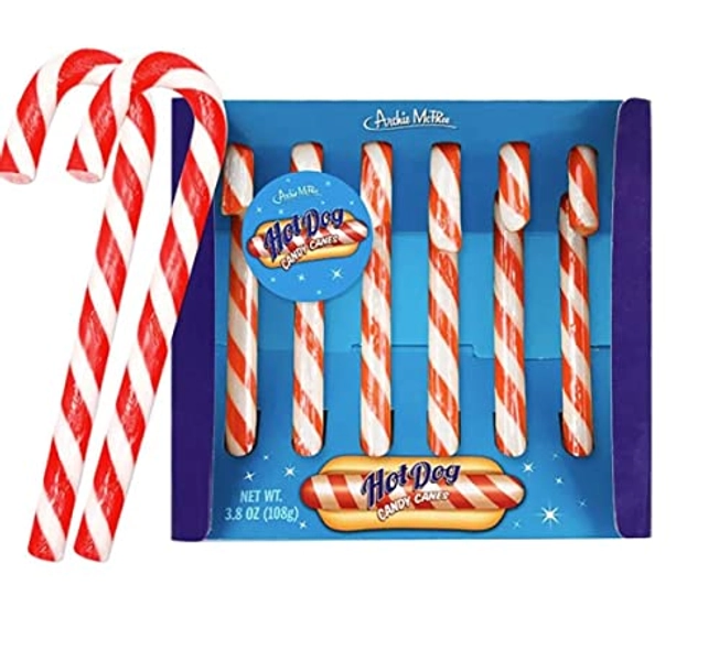 Mcphee Archie Hot Dog Candy Canes