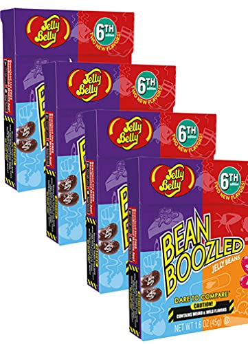 Just Grown Jelly Belly Beanboozled *6th Edition* (1.6 oz Pack of 4)