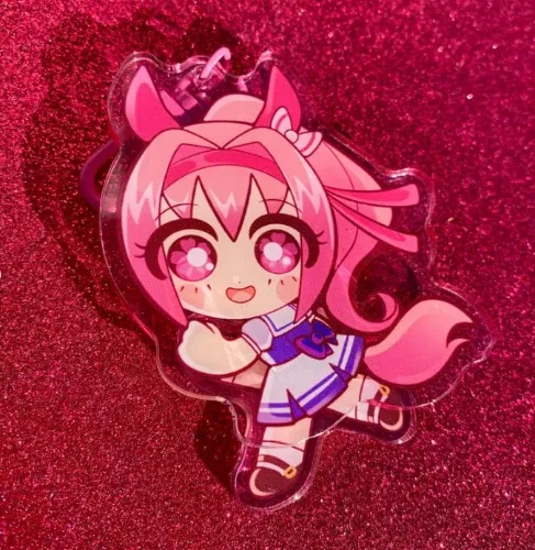 Running Haru Urara Fidget Keychain