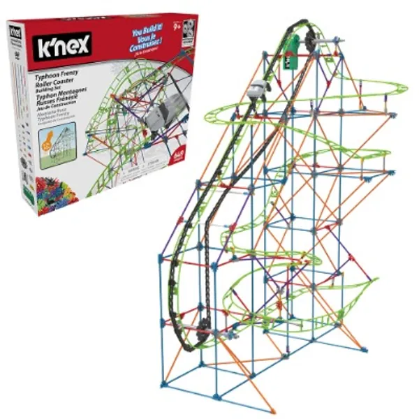 K'Nex 51438 TYPHOON FRENZY ROLLER COASTER BUILDING SET Building Kit