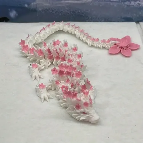 universal 3d printed sakura dragon pink white hyperactivity 
