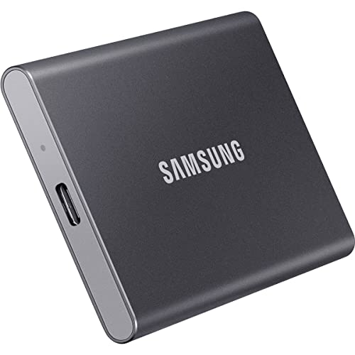 Samsung MU-PC1T0T/WW T7 - SSD Esterno Portatile da 1 TB, USB 3.2 Gen 2, 10 Gbps, Tipo-C, Grigio Titanio - 1 TB - Grigio Titanio