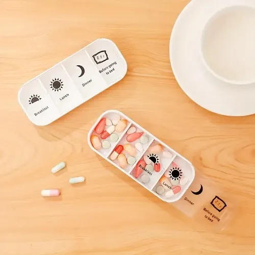   7 day pill organizer /pm compartments lightweight