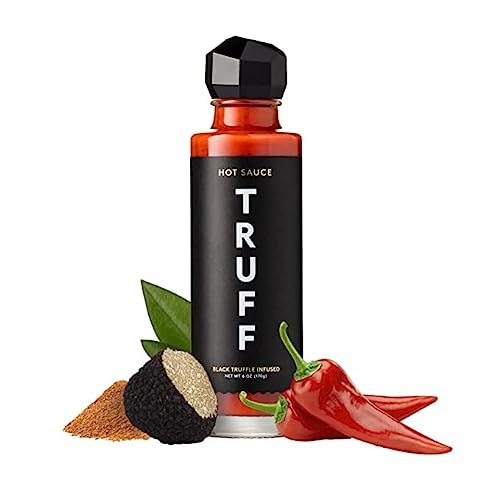 TRUFF Original Black Truffle Hot Sauce, Gourmet Hot Sauce with Ripe Chili Peppers, Black Truffle Oil, Organic Agave Nectar, Unique Flavor Experience in a Bottle, 6 oz. - Hot