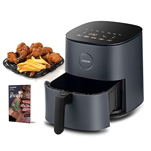 COSORI Air Fryer 5Qt(4.7L), 9-In-1 Less Oil Airfryer Oven, UP to 450℉, Quiet Operation, 30 Exclusive Recipes, Nonstick Basket, Compact, Dishwasher Safe - Dark Grey-5Qt