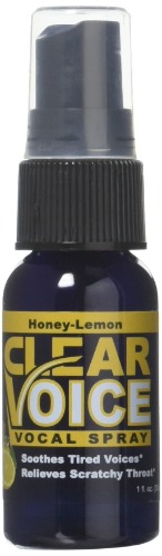 Clear Voice Oral Throat Spray Singing Ease Clarity Soothing Dampener Moisturizer Relief Vocal Eze Reducer Booster Treatment Secret – Honey Lemon Flavor - 1 Fl Oz - Honey Lemon