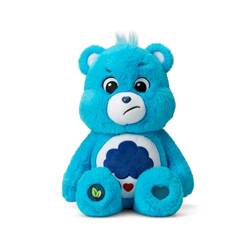 Care Bears 14” Grumpy Bear - Blue Plushie for Ages 4+ – Perfect Stuffed Animal Holiday, Birthday Gift, Super Soft and Cuddly – Good For Girls and Boys, Employees, Collectors - Care Bears 14" Grumpy Bear - 14 inches