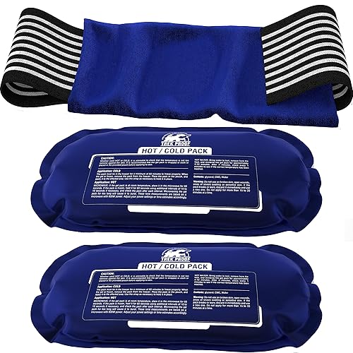 Ice Pack (3-Piece Set) – Reusable Hot and Cold Therapy Gel Wrap Support Injury Recovery, Alleviate Joint and Muscle Pain – Rotator Cuff, Knees, Back & More (3 Piece Set - Classic) - 3 Piece Set