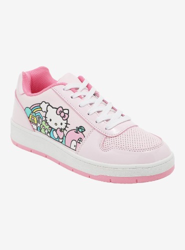 Hello Kitty Pink Kawaii Village Lace-Up Sneakers