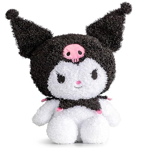 Jay Franco Hello Kitty Kuromi Fuzzy Plush Pillow Buddy - Super Soft Stuffed Pillow - 16 inches