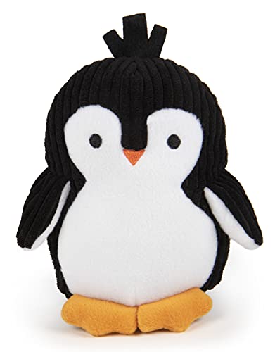 TrustyPup Strong 'N Silent Penguin Silent Squeak Plush Dog Toy, Chew Guard Technology - Black/White, Medium - Strong 'N Silent (Ultrasonic) - Medium - Strong 'N Silent - Penguin (Black)
