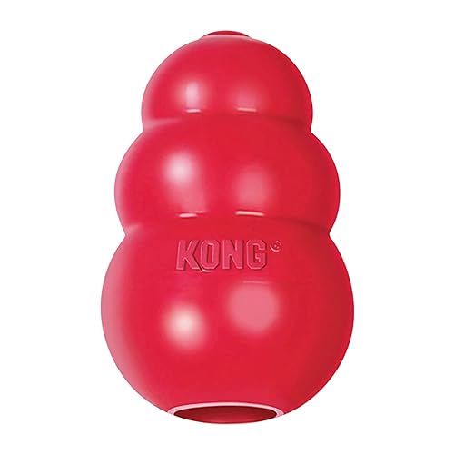 KONG Classic Stuffable Dog Toy - Fetch & Chew Toy for Dogs - Treat-Filling Capabilities & Erratic Bounce for Extended Play Time - Durable Natural Rubber Material - for Extra Large Dogs - X-Large (Pack of 1) - Standard Packaging