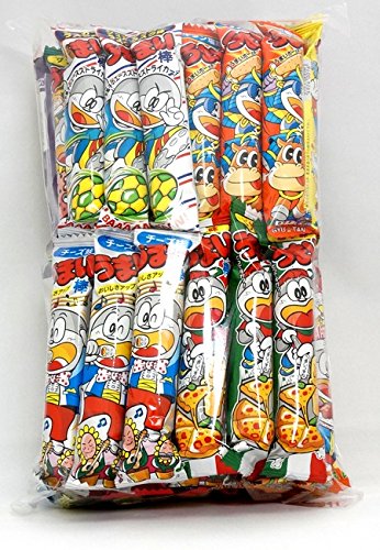 Assorted Japanese Junk Food Snack "Umaibo" 50 Packs of 11 Types Umaibo - Assorted - 50 Count (Pack of 1)