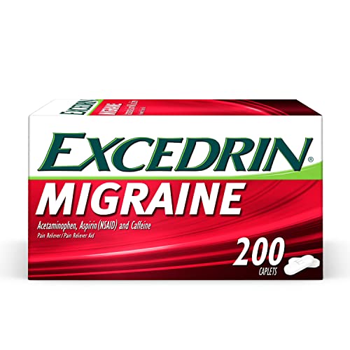 Excedrin Migraine Relief Caplets to Alleviate Migraine Symptoms - 200 Count - Migrane Relief - 200 Count