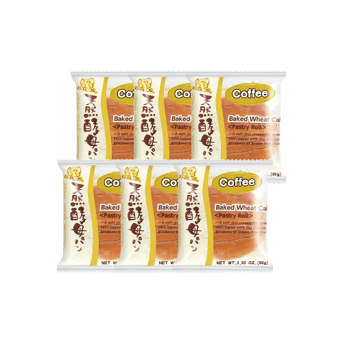 Coffee Natural Yeast Bread, 2.82oz - Coffee / 6Pcs
