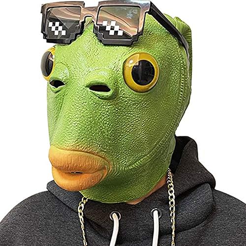 Green Fish Mask for Adult