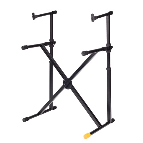 Hercules KS210B EZ-Lok Double Tier X Stand
