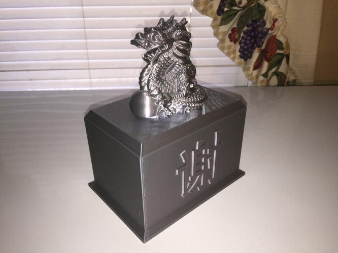 Chinese Dragon Storage Box Gift - Red