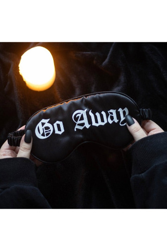 Go Away Gothic Satin Sleep Mask | Default Title