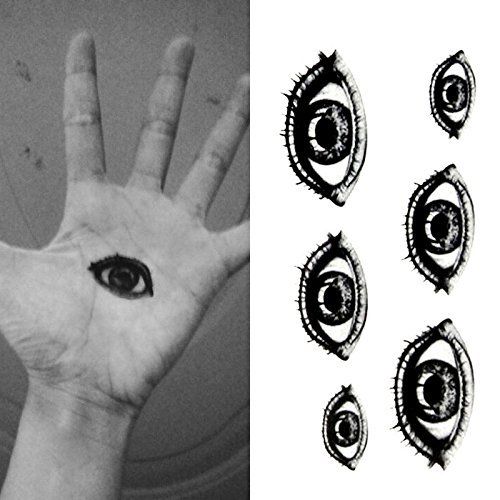 Temporary Tattoo Horror Eye (2 Sheets)