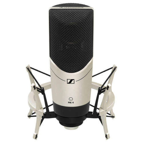 Sennheiser MK4 Set Cardioid Condenser Large Diaphragm Microphone With MKS4 Shockmount