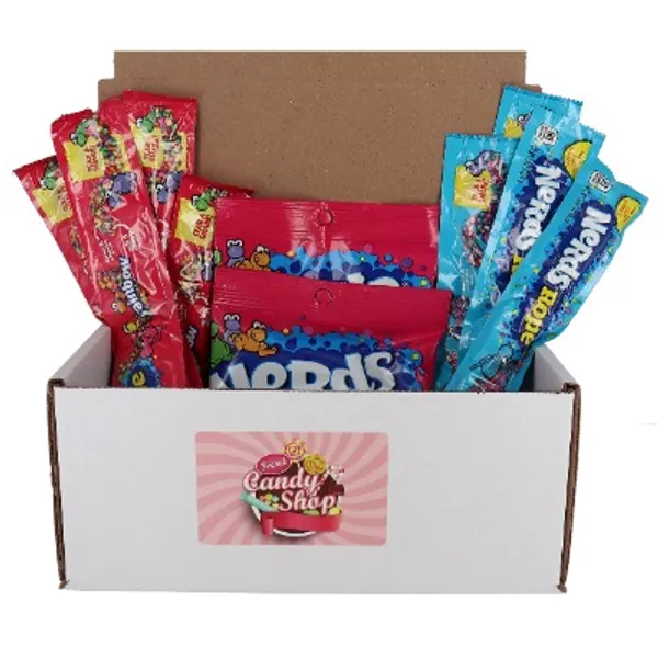Nerds Gummy Clusters 5oz & Nerds Very Berry & Rainbow Rope Variety Pack (Variety Pack of 10)