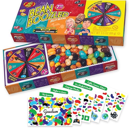 Jelly Belly Bean Boozled Jelly Beans Game NEW EDITION + 5 Gaudum Game Cards (For Teens) - For Teens