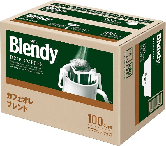 AGF Blendy Drip Pack Coffee Cafe au lait blend 100 cups From Japan