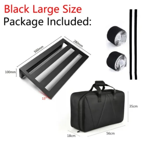 Pedal Board Aluminum Alloy Pedalboard with Carrying Bag