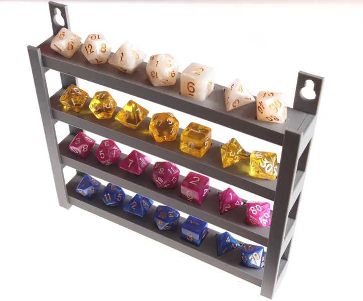 Wall Mountable Dice Display Rack