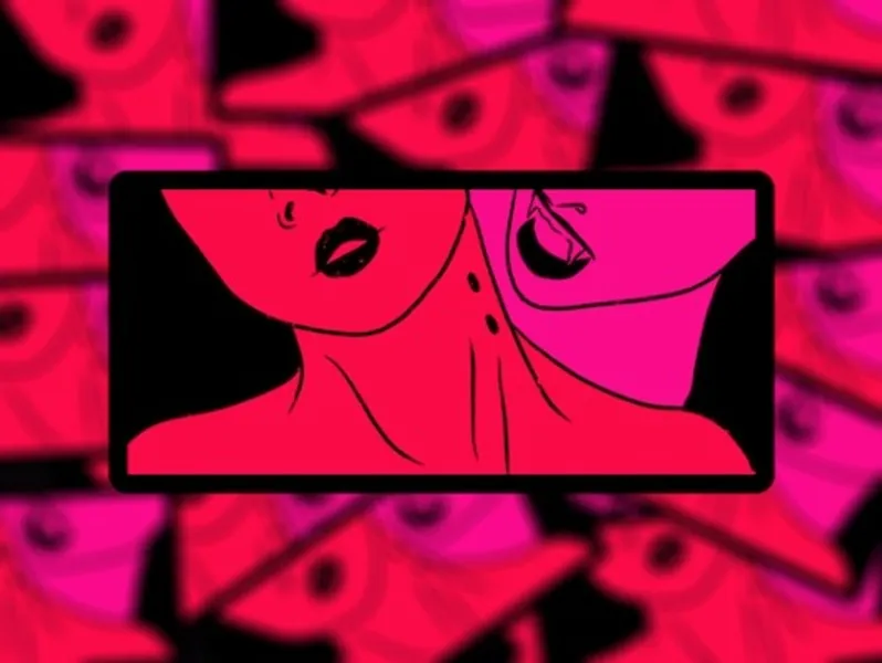 Hunger / Lesbian Vampire Vinyl Sticker / Sapphic Queer Gay / | Etsy UK