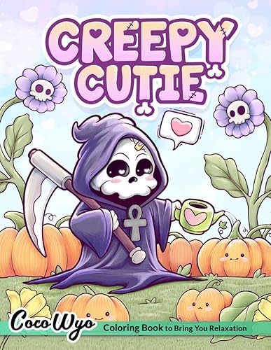 creepy cutie coloring book 🖤🌈