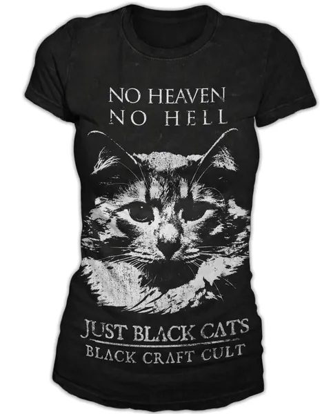 No Heaven No Hell Just Black Cats - Women's Tee | Medium