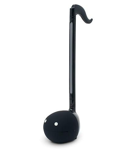 Otamatone Japanese Electronic Musical Instrument Portable Music Synthesizer from Japan by Maywa Denki Studio Award Winning, Educational Fun Gift for Children, Teens & Adults - Black - Black