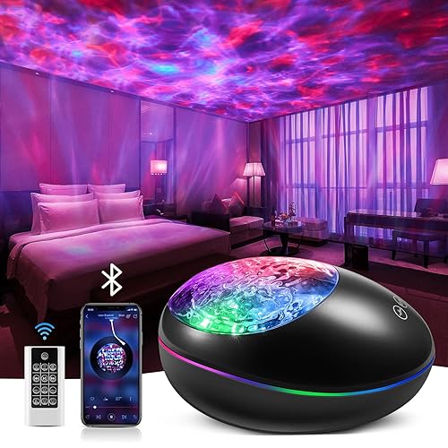 ONEFIRE Galaxy Projector, White Noise Night Light Projector for Bedroom, Bluetooth Music Ceiling Projector Room Lights, Remote Timer Galaxy Light Skyligh,Star Lights Projector for Kids Teen Girl Gifts - Galaxy