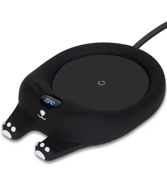 PUSEE Mug Warmer,Coffee Warmer for Desk Coffee Cup Warmer Auto Shut Off,Smart Candle Warmer with 3 Temp Settings,Electric Beverage Warmer Plate for Coffee,Cocoa,Tea,Water and Milk (Not Include Cup)