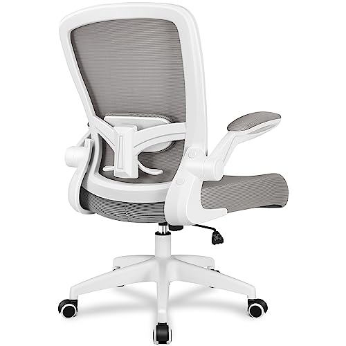 FelixKing Ergonomic Office Chair, Adjustable Height, Breathable Mesh Fabric, Lumbar Support, Gray - 918-W - Grey