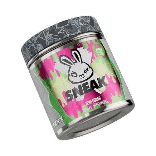 SNEAK | Neon Punch | Zero Sugar, Low-Calorie Energy Drink for Sustained Concentration & Focus | 40 Servings - Neon Punch - 400.00 g (Pack of 1)