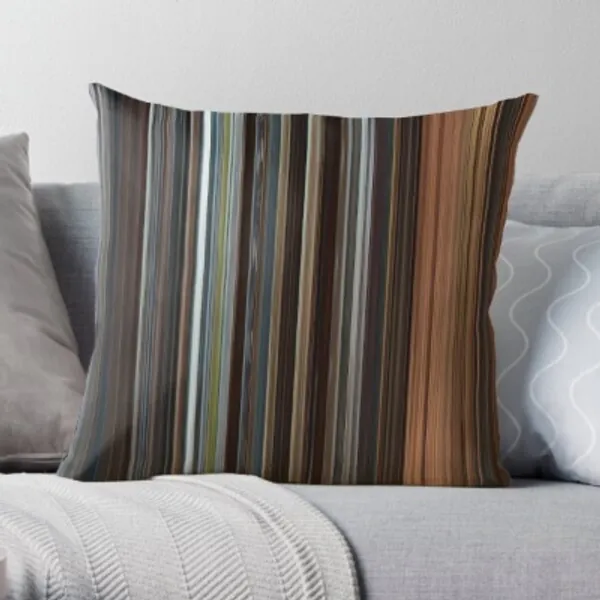Moviebarcode: Star Wars: Prequel Trilogy (1999-2005) Throw Pillow by moviebarcode